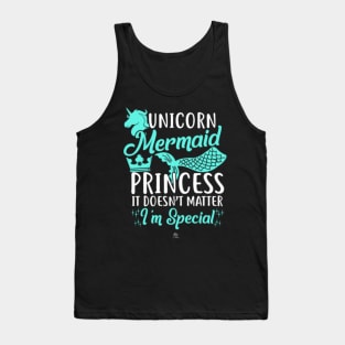 Unicorn mermaid princess gift Tank Top